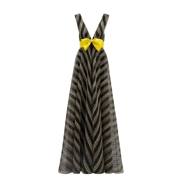 Gemy Maalouf Deep Flared Dress