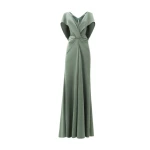 Gemy Maalouf Draped Cape-Like Sleeve Dress