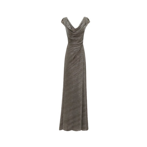 Gemy Maalouf Draped Cowl-Neckline Dress