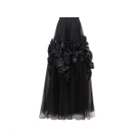 Gemy Maalouf Draped Florals Midi Dress