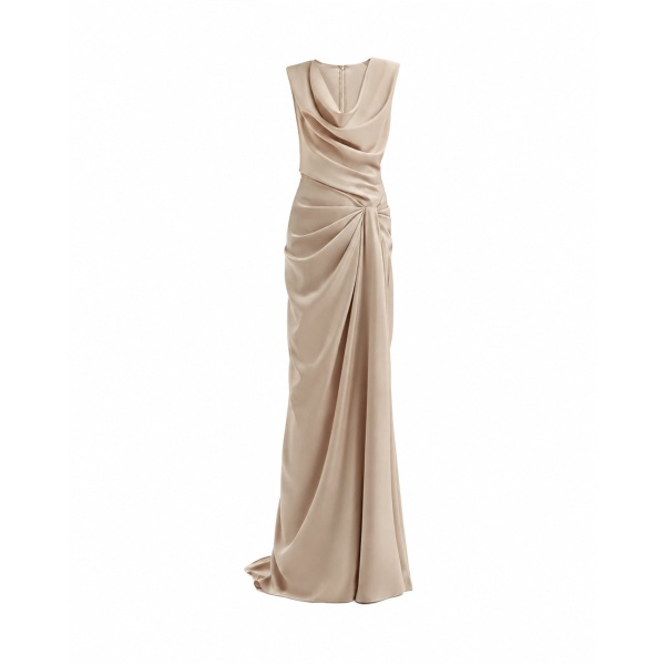 Gemy Maalouf Draped Long Dress