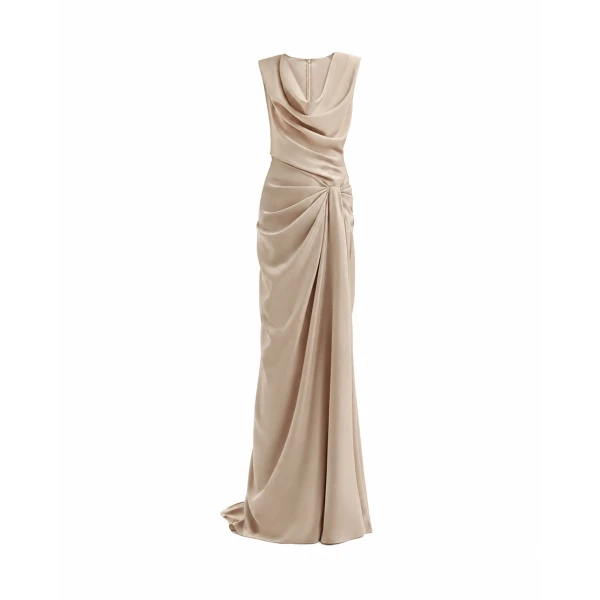 Gemy Maalouf Draped Long Dress