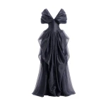 Gemy Maalouf Draped V-Neck Corset Dress
