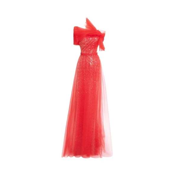 Gemy Maalouf Dress With Bow Design