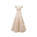 Gemy Maalouf Dropped Waistline Dress