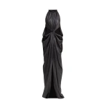 Gemy Maalouf Embellished Draped Lamé Dress