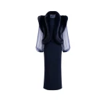 Gemy Maalouf Embellished High-Neck Set