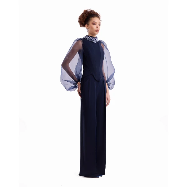 Gemy Maalouf Blue top