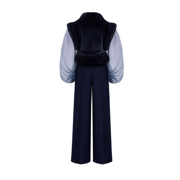 Gemy Maalouf Embellished High-Neck Set