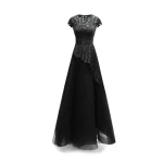Gemy Maalouf Embroidered Satin Set