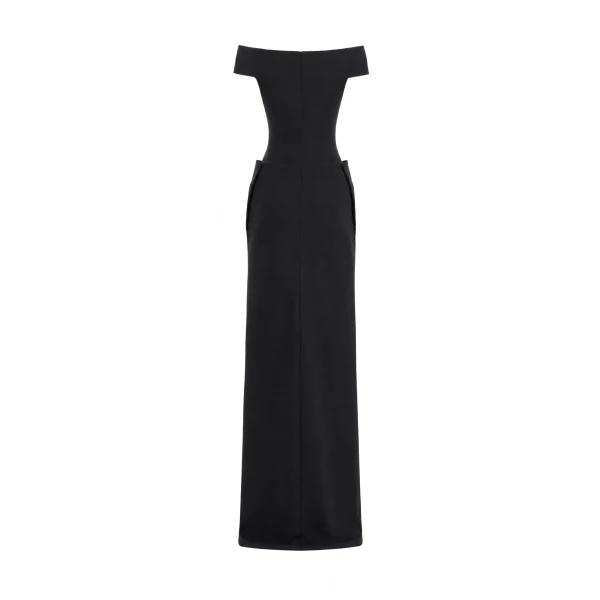 Gemy Maalouf Floral Off-Shoulder Dress
