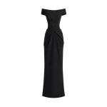Gemy Maalouf Floral Off-Shoulder Dress