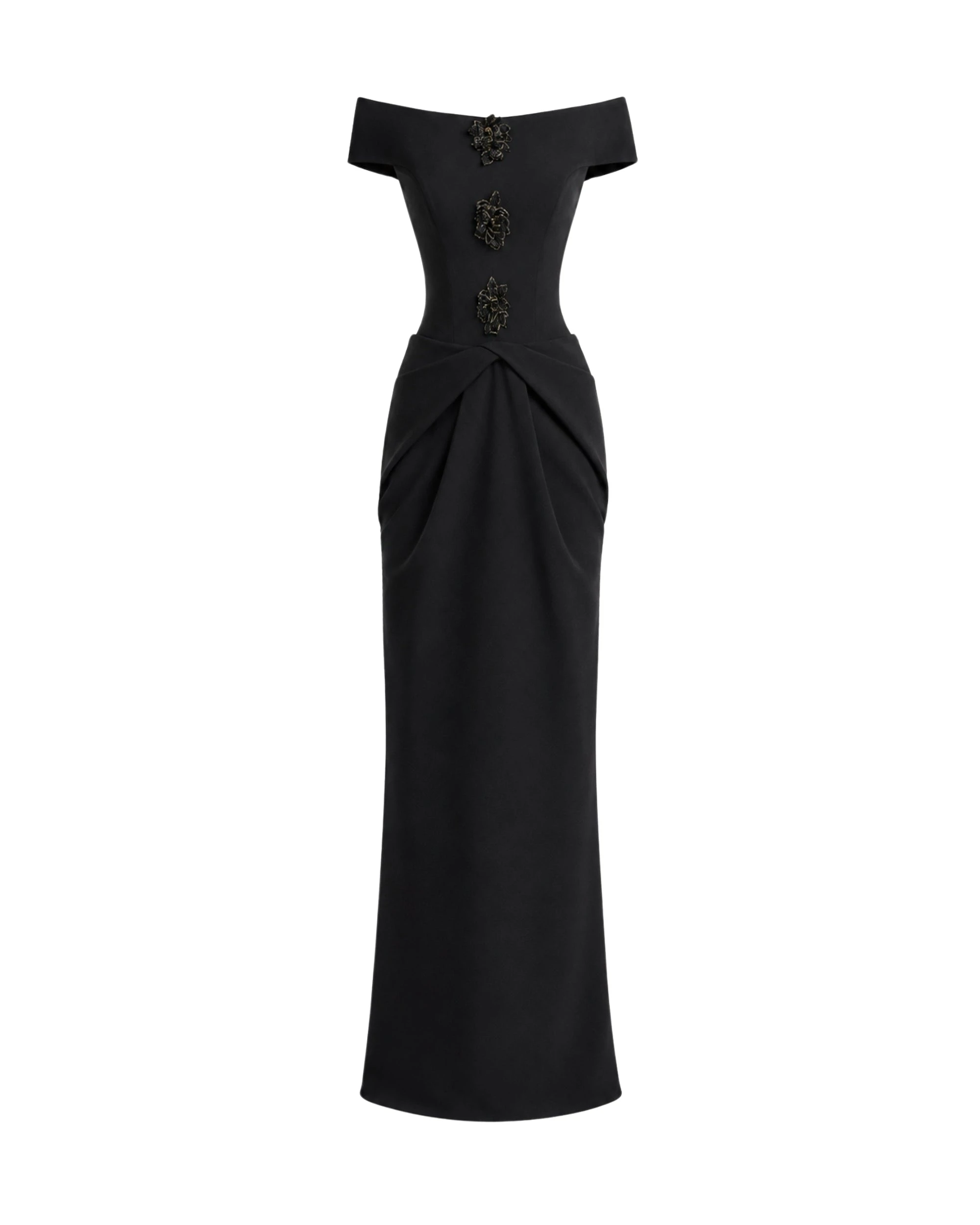 Gemy-Maalouf-Floral-Off-Shoulder-Dress-coveti63924_nobg Gemy Maalouf Floral Off-Shoulder Dress
