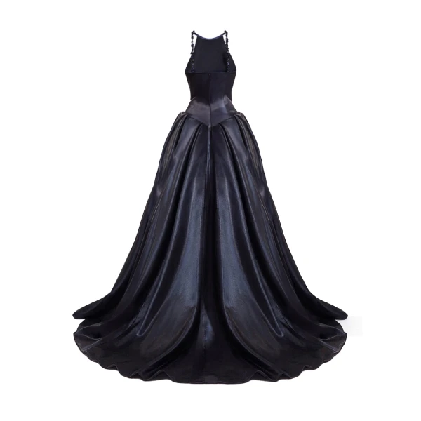 Gemy Maalouf Halter Neck Embellished Dress