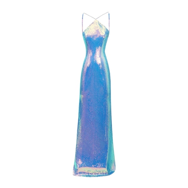 Gemy Maalouf Halter-Neck Slim-Cut Dress
