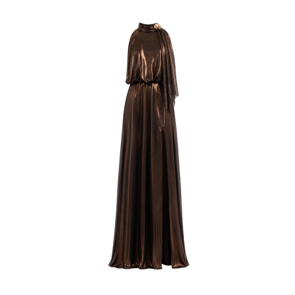 Gemy Maalouf Halter Scarf Dress