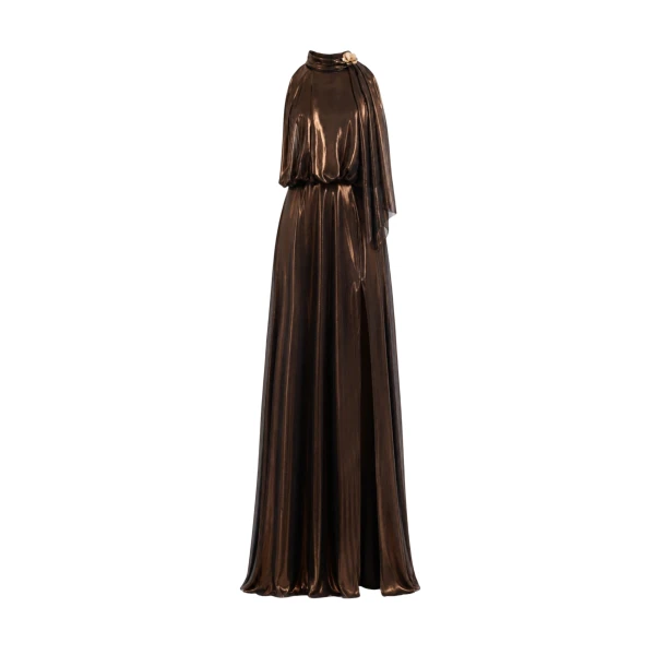 Gemy Maalouf Halter Scarf Dress
