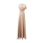 Gemy Maalouf High Collar and Cut-Out Back Dress