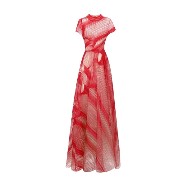 Gemy Maalouf High-Neckline Dress