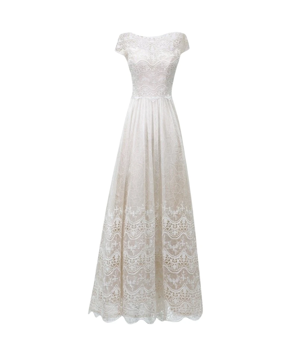 Gemy-Maalouf-Lace-See-Through-Back-Dress-coveti26409_nobg Gemy Maalouf Lace See-Through Back Dress