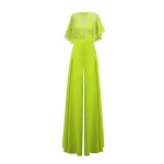 Gemy Maalouf Lace Top Paired With High Waisted Pant