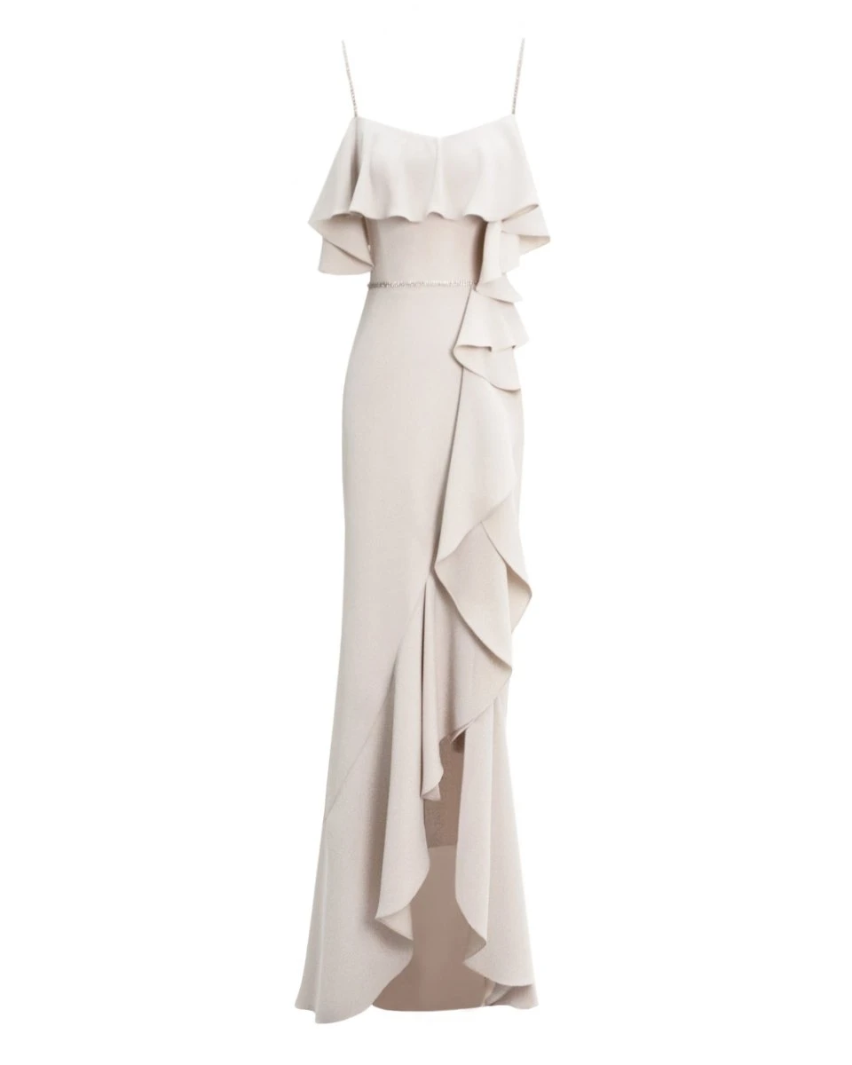Gemy Maalouf Long Dress With Ruffles Gemy Maalouf Long Dress With Ruffles