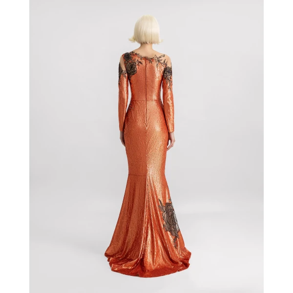 Gemy Maalouf Orange dress