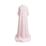 Gemy Maalouf Loose-Cut with Ruffled Hemline Kaftan
