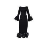 Gemy Maalouf Midi Crepe Dress