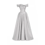 Gemy Maalouf Off-Shoulder Jacquard Dress