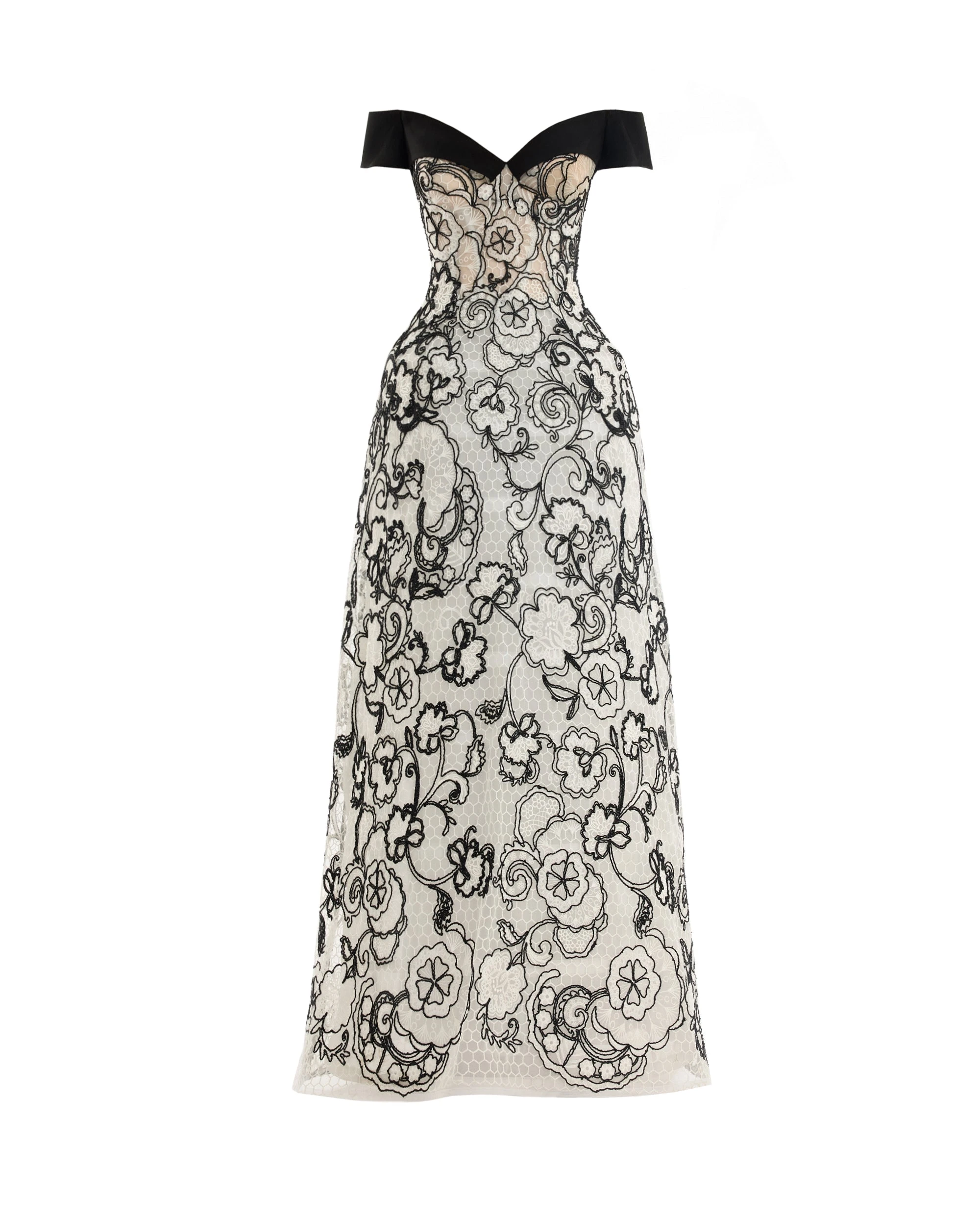 Gemy Maalouf Off-Shoulder Sweetheart Dress Gemy Maalouf Off-Shoulder Sweetheart Dress