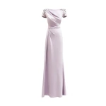 Gemy Maalouf Off-Shoulders Dress with Beaded Sleeves