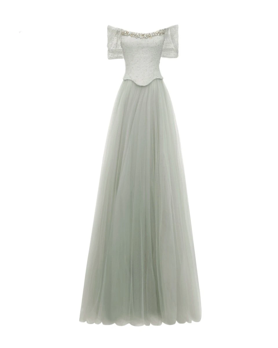 Gemy Maalouf Off-The-Shoulder Corset Dress Gemy Maalouf Off-The-Shoulder Corset Dress