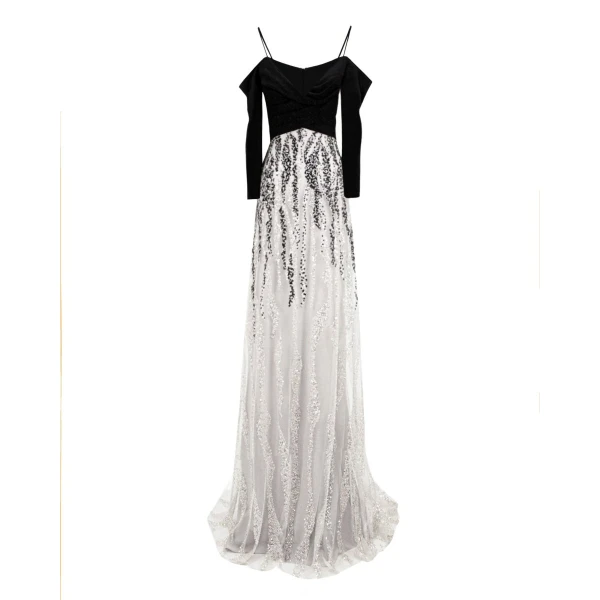 Gemy Maalouf Off-The-Shoulder Draped Dress