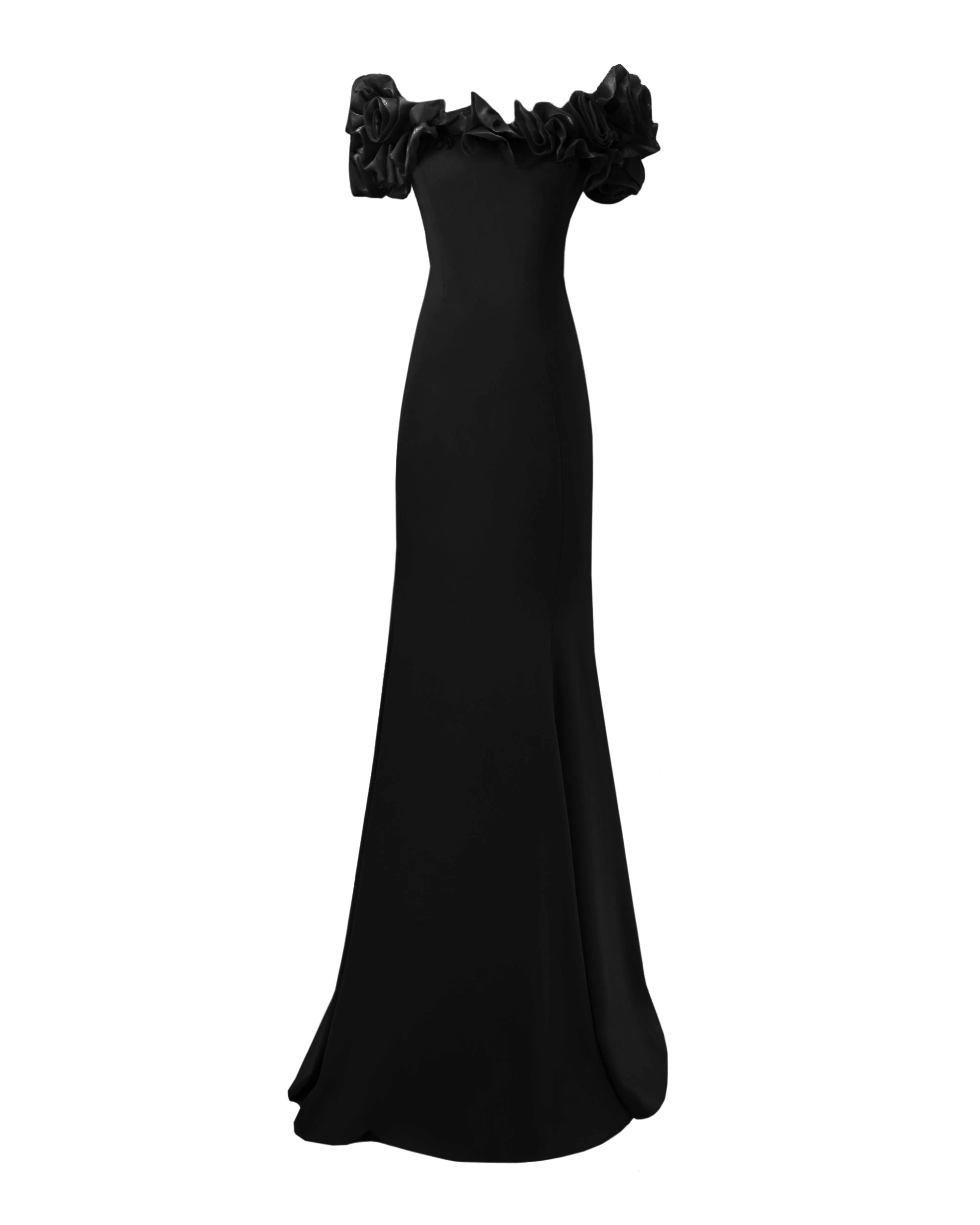 Gemy Maalouf Off-The-Shoulders Crepe Dress Gemy Maalouf Off-The-Shoulders Crepe Dress