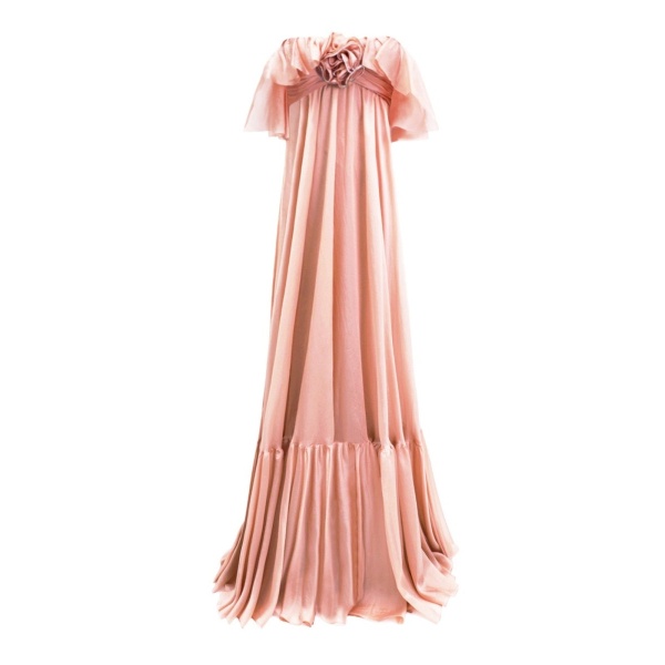 Gemy Maalouf Off-The-Shoulders Flowy Dress