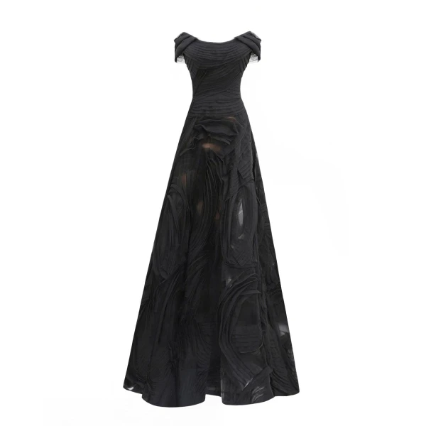 Gemy Maalouf Off-The-shoulders Tulle Gown