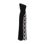 Gemy Maalouf One-Shoulder Dress Embroided on The Side