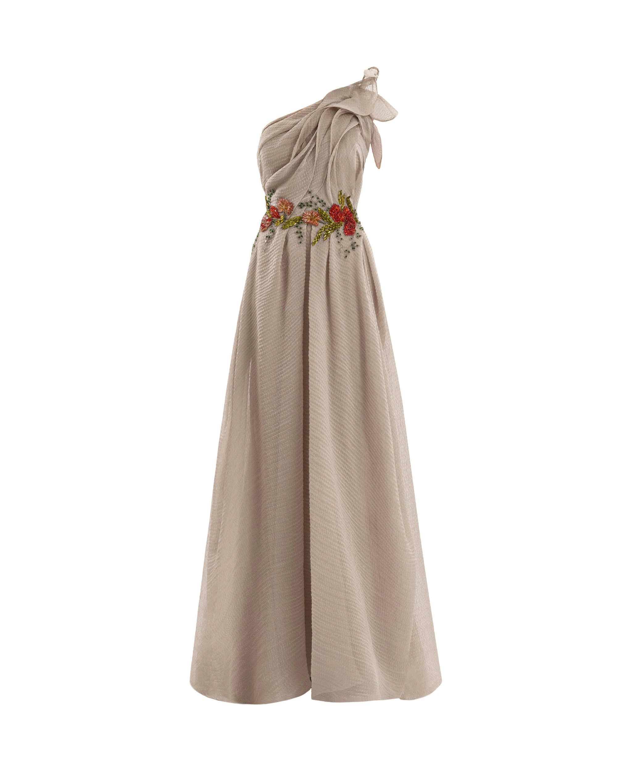 Gemy Maalouf One-Shoulder Pleated Dress Gemy Maalouf One-Shoulder Pleated Dress