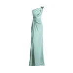 Gemy Maalouf One-Shoulder Satin Dress