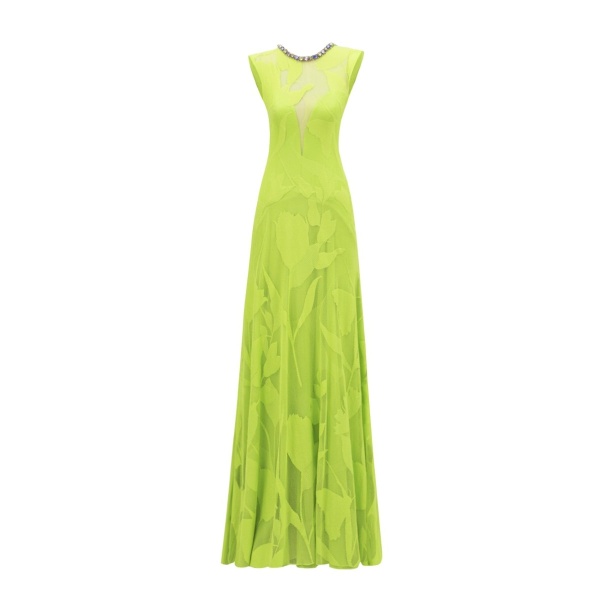 Gemy Maalouf Patterned Lace Dress