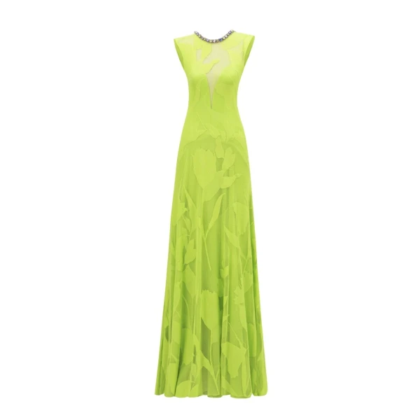 Gemy Maalouf Patterned Lace Dress