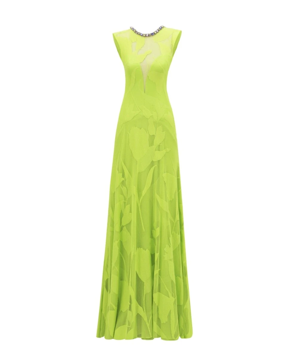 Gemy Maalouf Patterned Lace Dress Gemy Maalouf Patterned Lace Dress