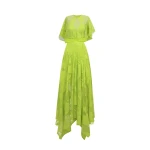 Gemy Maalouf Patterned Lace Midi Dress