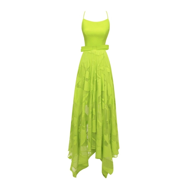Gemy Maalouf Patterned Lace Midi Skirt Set