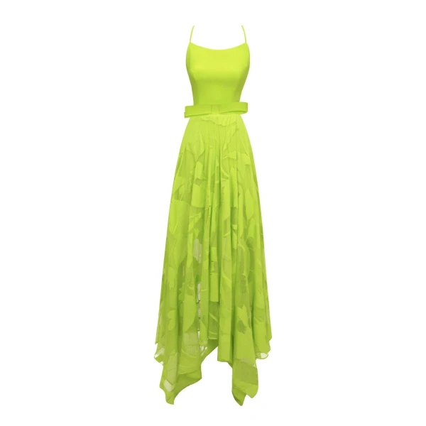 Gemy Maalouf Patterned Lace Midi Skirt Set