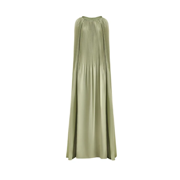 Gemy Maalouf Pleated Cape Dress