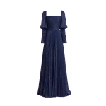 Gemy Maalouf Puff Sleeve and Flowy Skirt Dress