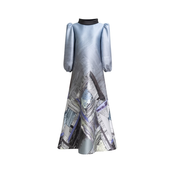 Gemy Maalouf Puffed 3/4 Sleeves Kaftan