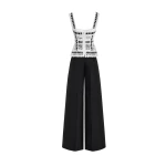 Gemy Maalouf Ribbon Detail Peplum Set Gemy Maalouf Ribbon Detail Peplum Set